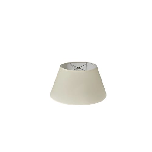 Lampshades Inc. Round Hardback Lampshade, 14" Top x 15" Bottom x 10" Slant Height, Parchment